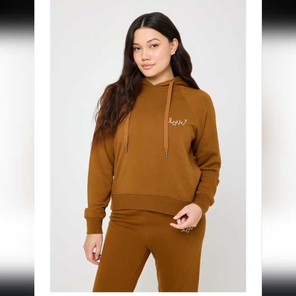 Spiritual Gangster Tops - NWT SPIRITUAL GANGSTER Love Script Harper Crop Hoodie
